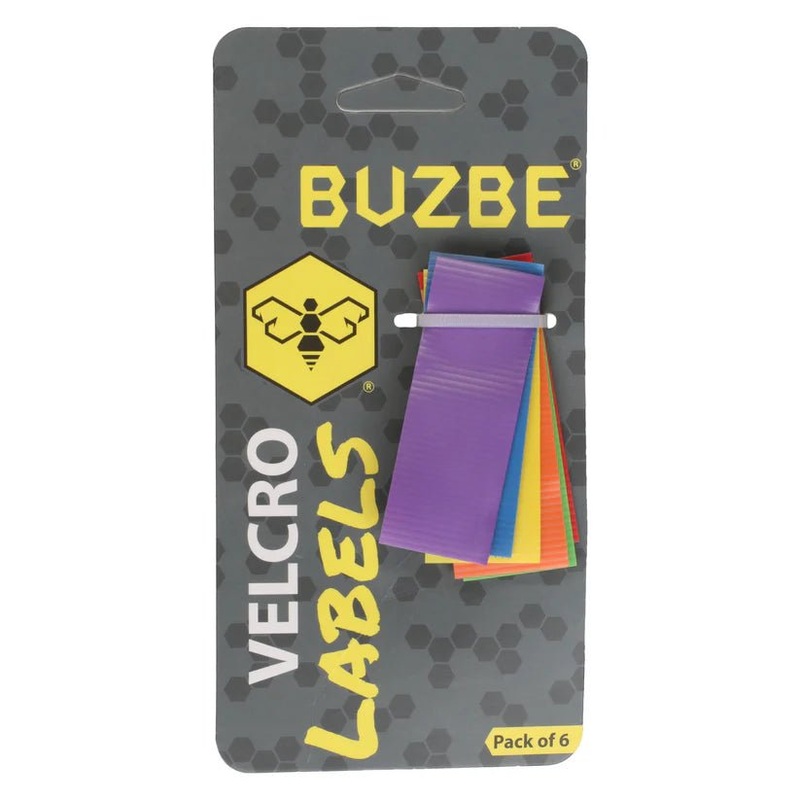 BUZBE Velcro Labels – Pack of 6 – Medium