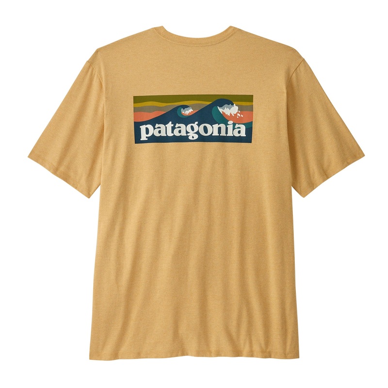 Patagonia M’s Boardshort Logo Pocket Responsibili-Tee Beeswax Tan / BWX XS