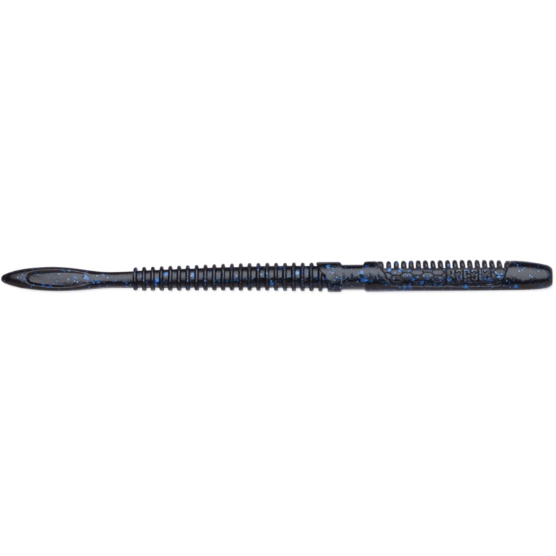 Rapala Crush City Janitor Worm 6″ (8 Pk) Black Blue Flake