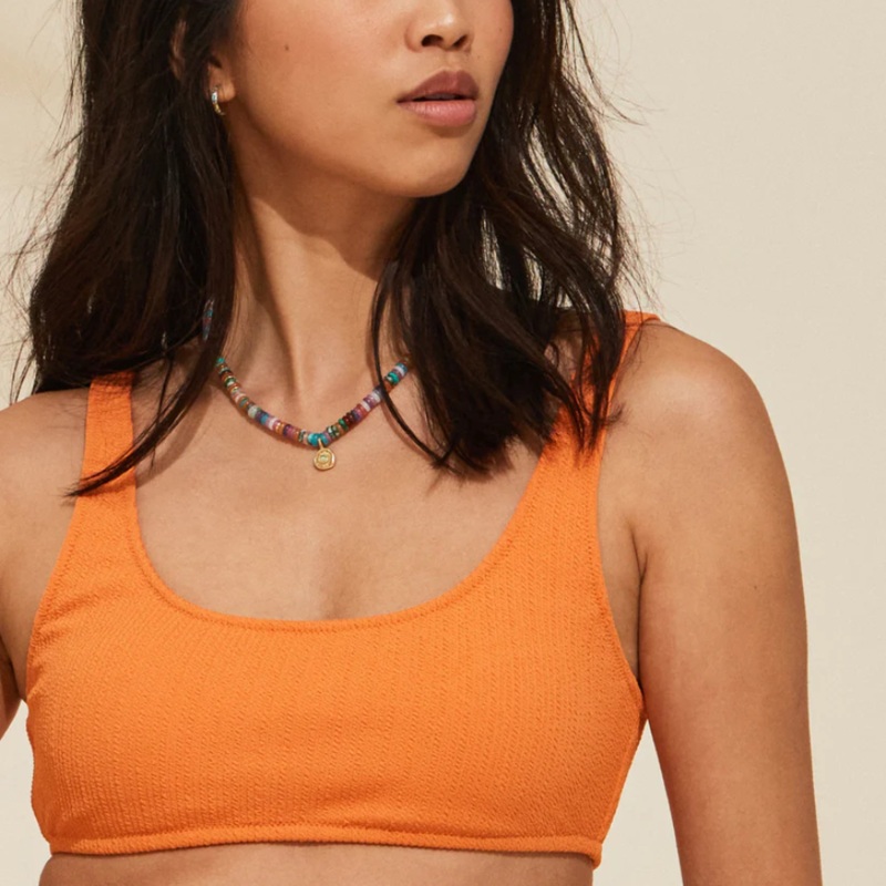 ROXY ARUBA BASICS BRALETTE BIKINI TOP MARGARITA XS