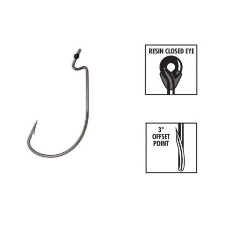 VMC WG Wide Gap Hook Black Nickel 4/0