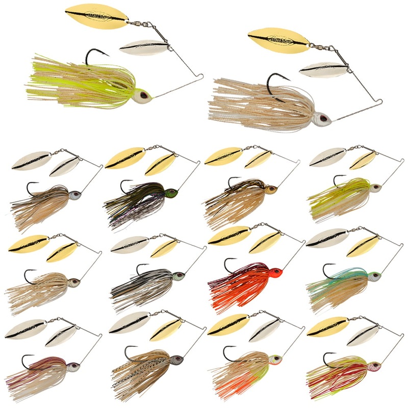 Berkley Power Blade Double Willow Spinnerbait 3/8 oz. Bama Bream Gold/Gold