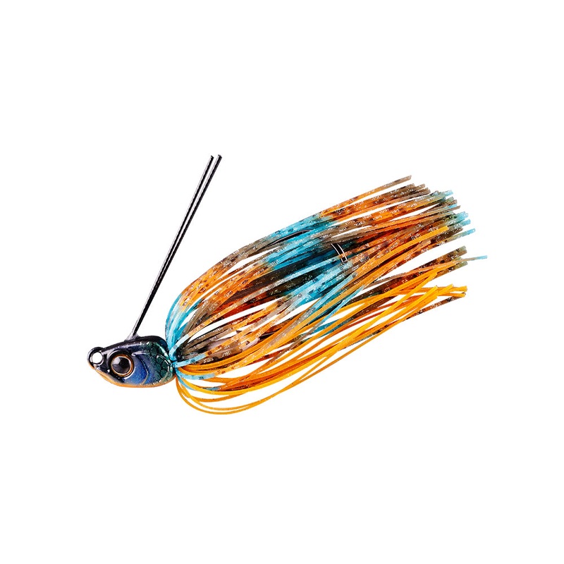 Jackall B Crawl Swimmer Jig 1/4 oz Black Blue Stripe