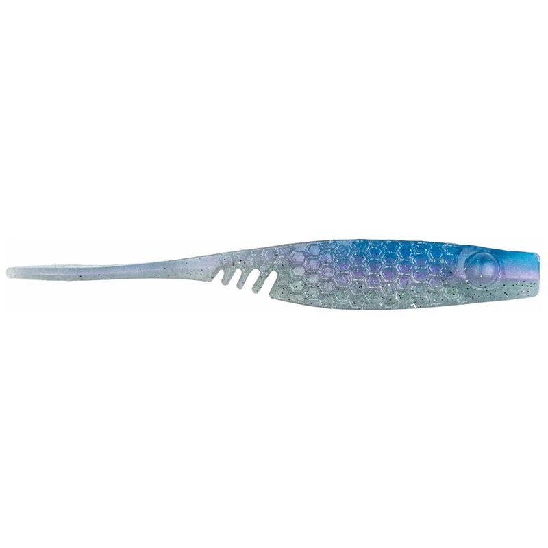 NetBait BaitFuel HexTek Eko Shad 4″ (7 Pk) Albino Pearl