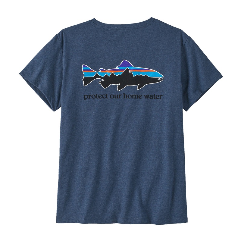 Patagonia W’s Home Water Trout Pocket Responsibili-Tee Wavy Blue / WAVB XS
