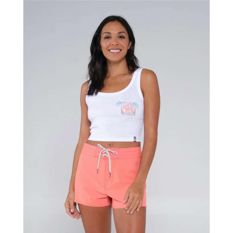 SALTY CREW POSTCARD TANK WHITE XS