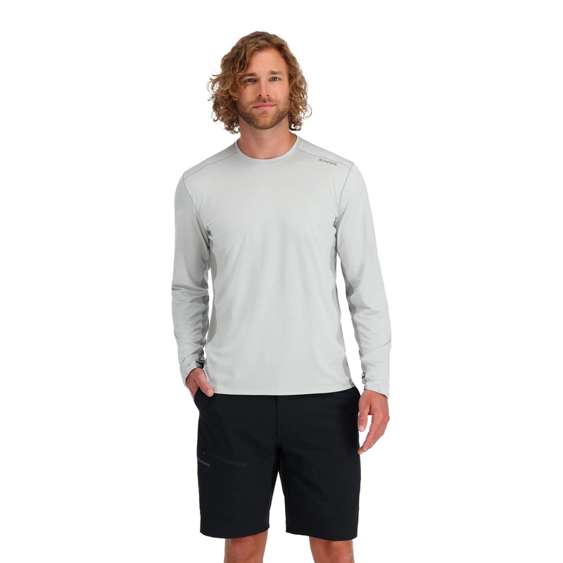 Simms M’s Solarflex LS Crewneck Sterling/Cinder S
