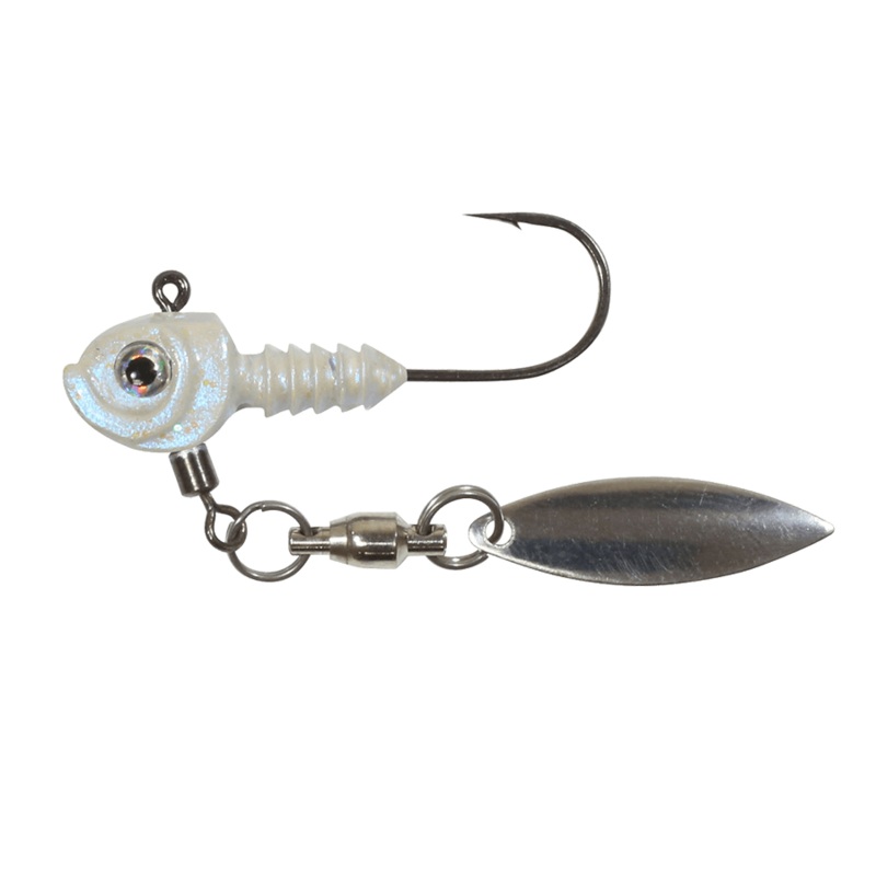 SMELTINATOR UNDERSPIN JIG 1/2OZ  4/0 GUSSY SHAD