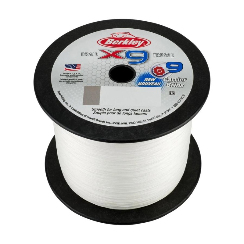 BERKLEY X9 BULK BRAID CRYSTAL 10LB (2188YDS)