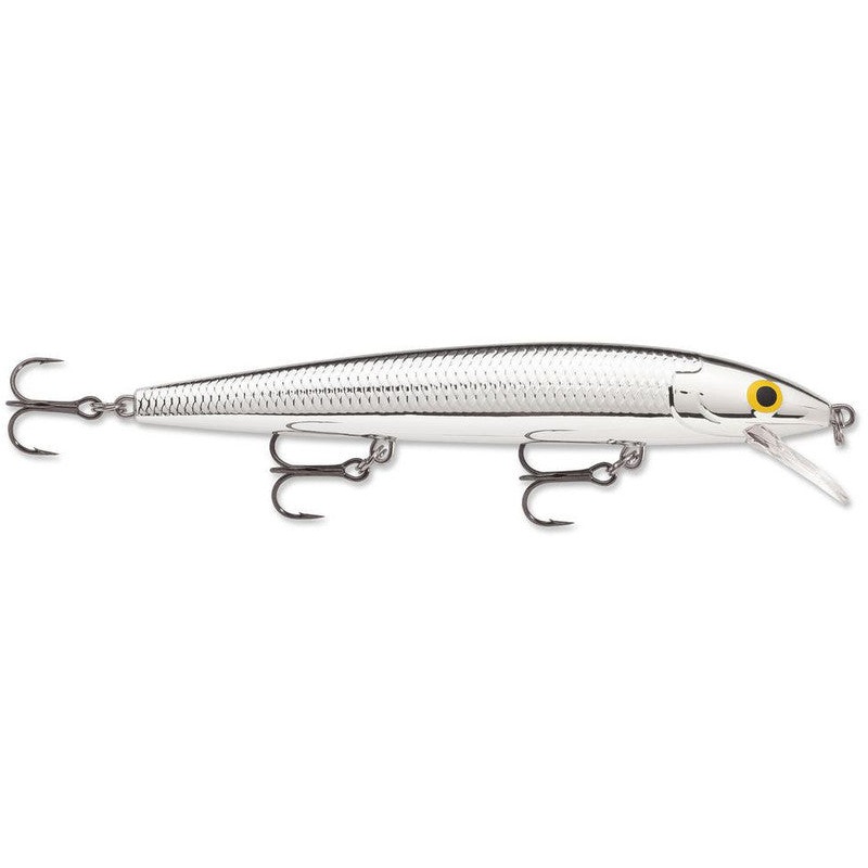 Rapala Husky Jerk, 4 3/4″ 7/16 oz, Pure Chrome, Suspending