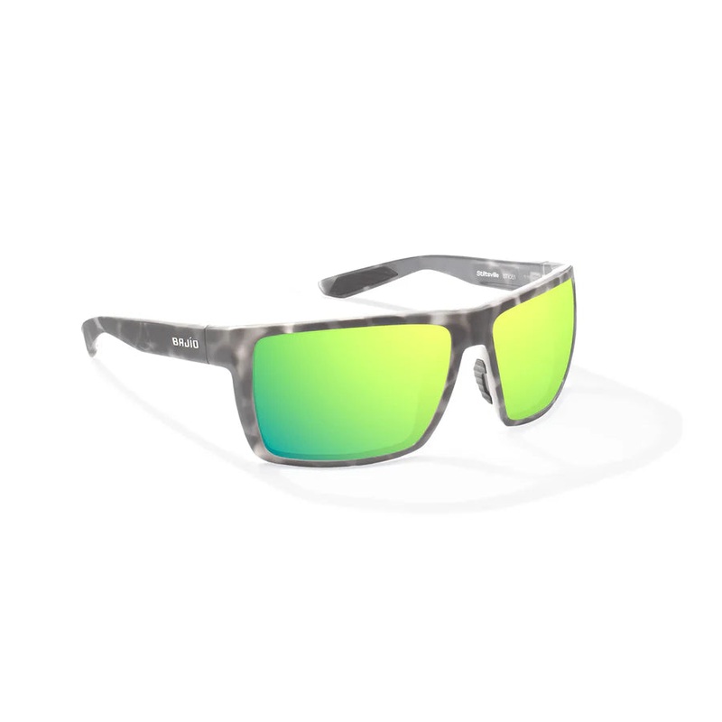 Bajio – Stiltsville READERS – Sunglasses Gray Tortoise Matte Green Mirror +2.50 / Extra Large Fit