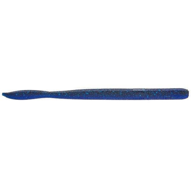 Z-Man Mag FattyZ 7 1/4 inch Soft Plastic Worm 6 pack Black/Blue Laminate