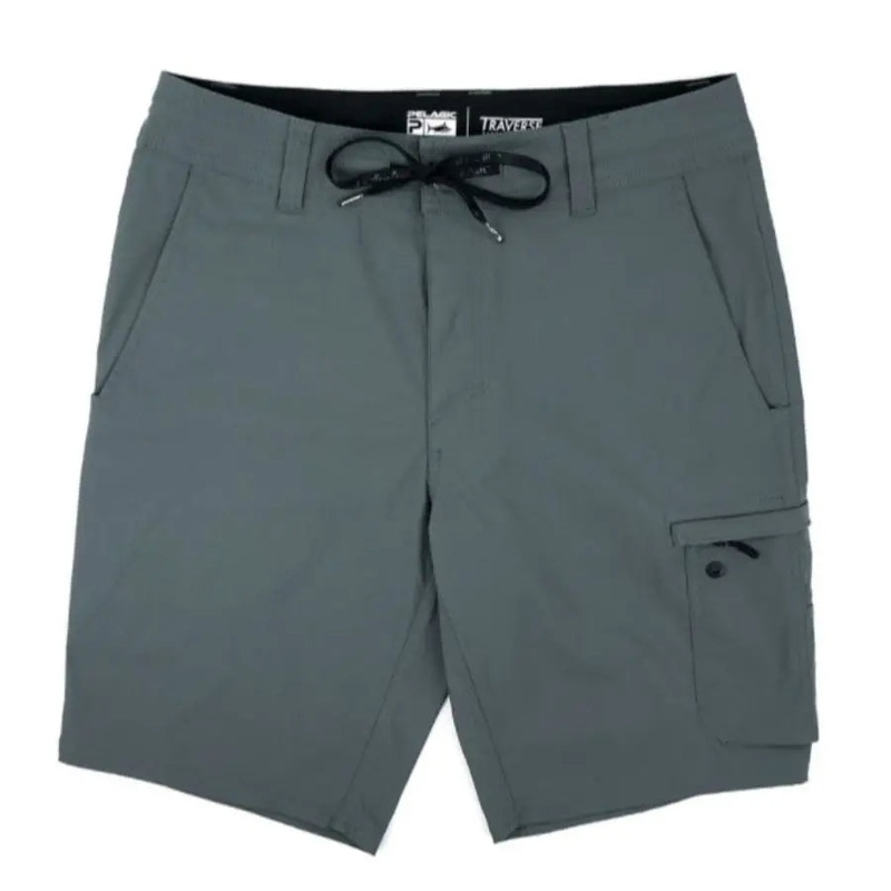 PELAGIC TRAVERSE HYBRID SHORT SOLID TURQUOISE 36