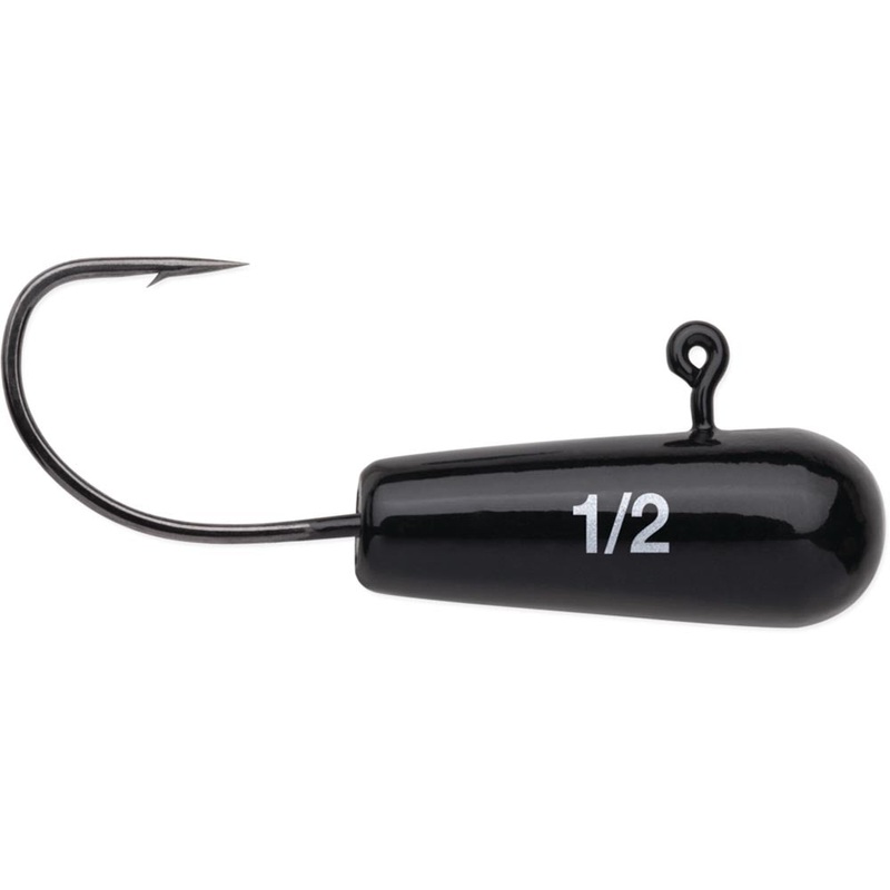 VMC Finesse Tube Jighead – 4 Pack Black 1/8 oz