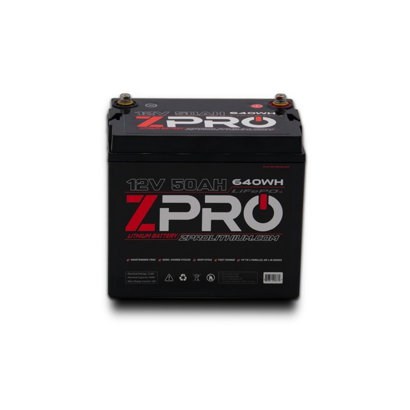ZPRO Lithium – 12V50AH Lithium Battery