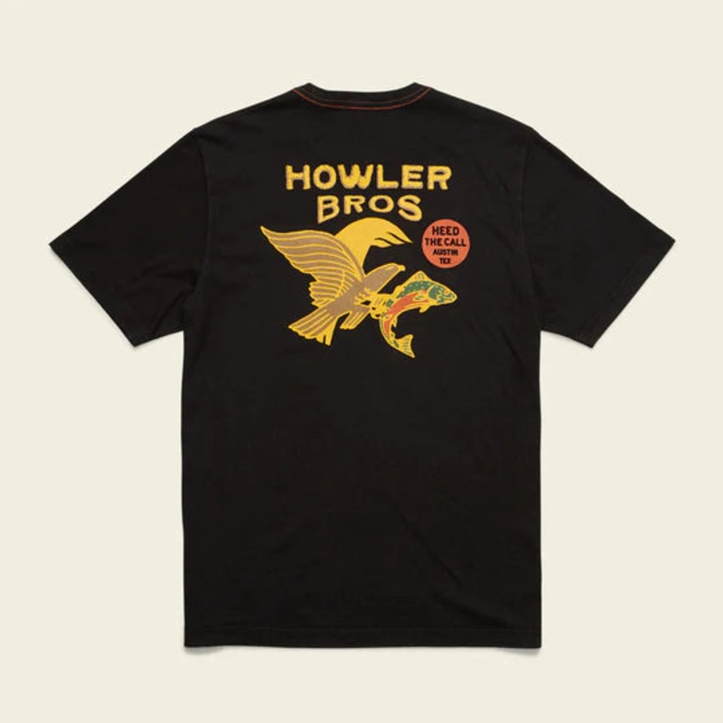 Howler Bros – Cotton Pocket T Shirt – Osprey Prey Osprey Prey – Black M