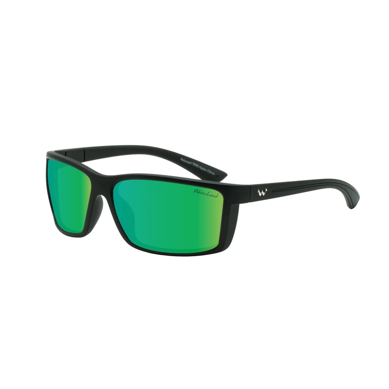 WATERLAND LAYDOWN POLARIZED SUNGLASSES Black – Blue Mirror