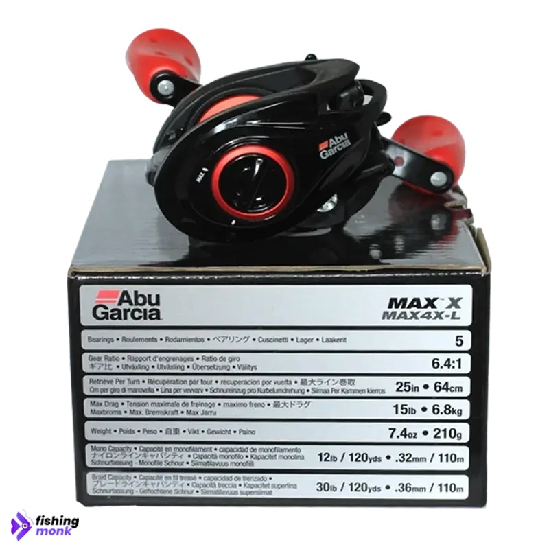 Abu Garcia MAX4X  Bait Casting Reel Left Hand