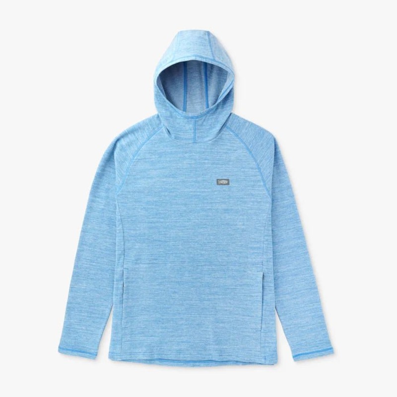 Aftco Coastal Layer Hoodie L Steel Heather