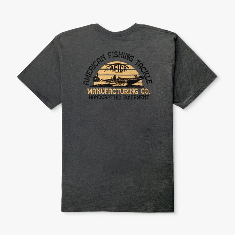AFTCO SKIPPING T-SHIRT Charcoal Heather M