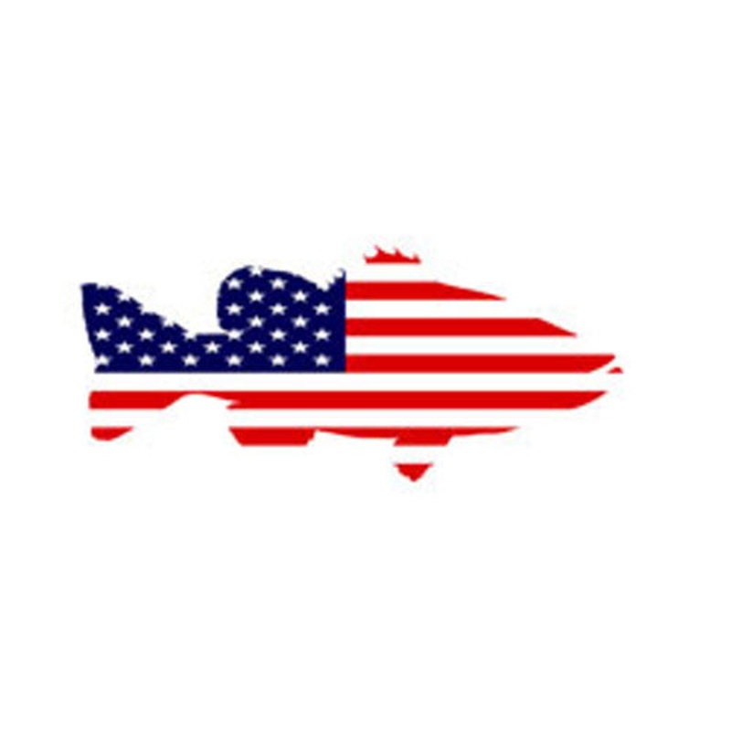American Heritage Rod Decals Made in USA Map