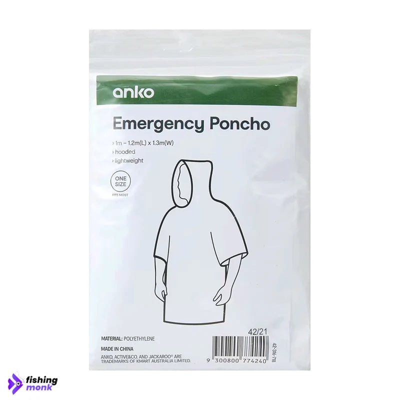 Anko Emergency Poncho One Size
