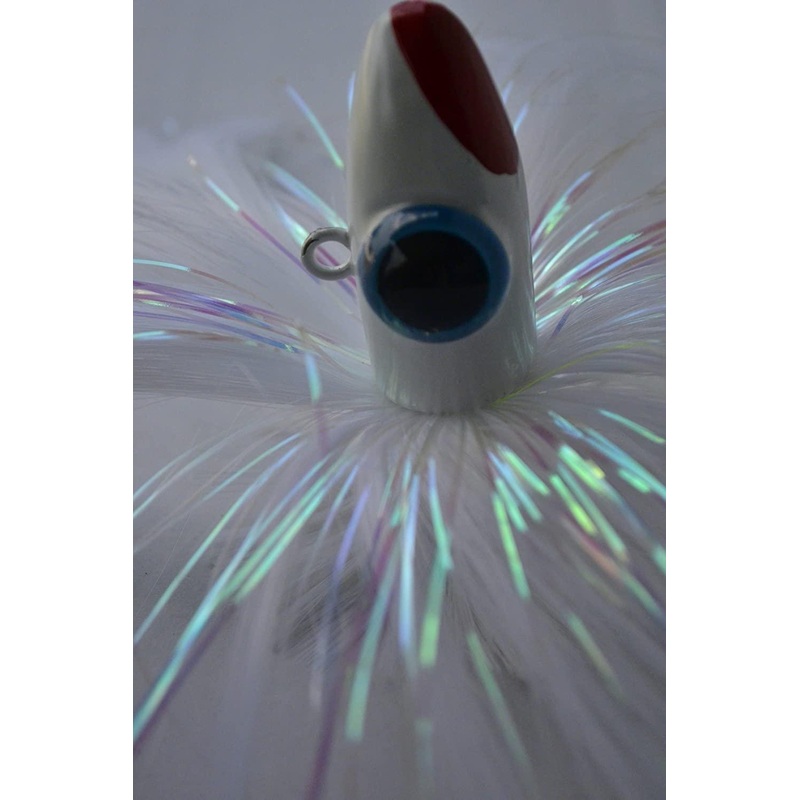 Blue Water Candy Spire Parachute Mojos White 3oz with 6″ Shad