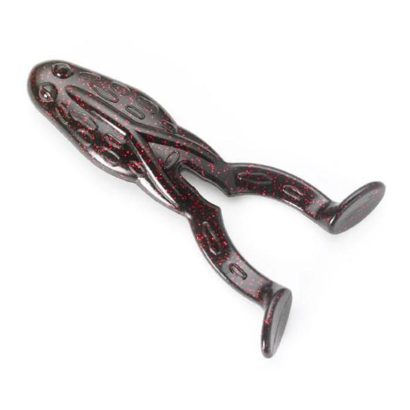 Lake Fork Tackle 4″ Fork Frog (5 Ct) Black Neon*