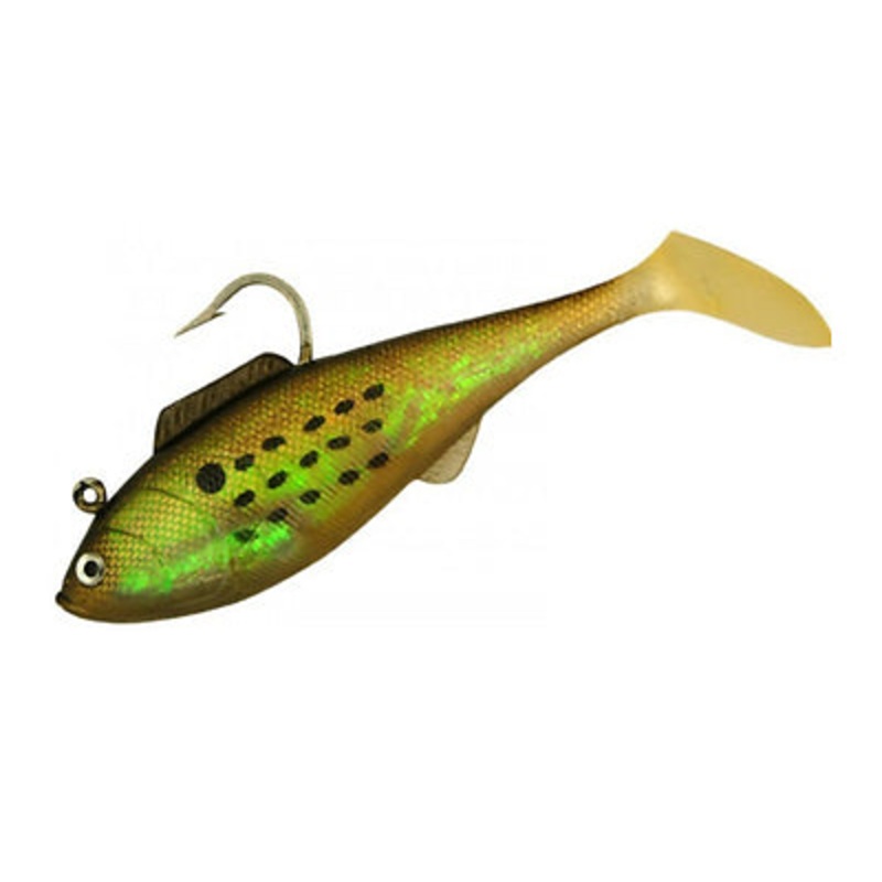 Tsunami Soft Bait Heavy Deep Swim Shad Pearl/Spot 6-1/2″
