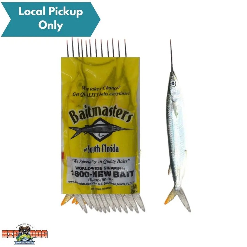 BAITMASTERS FROZEN UNRIGGED MEDIUM BALLYHOO 12 PACK
