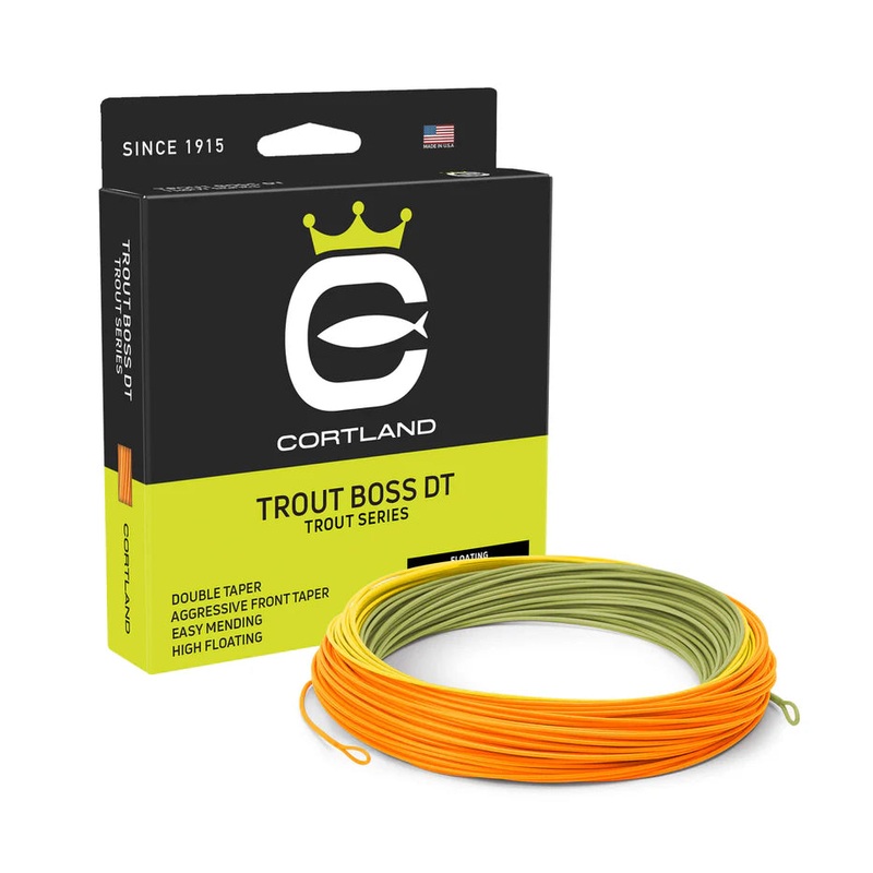 Cortland Trout Boss DT DT2F Moss Green/Yellow/Orange