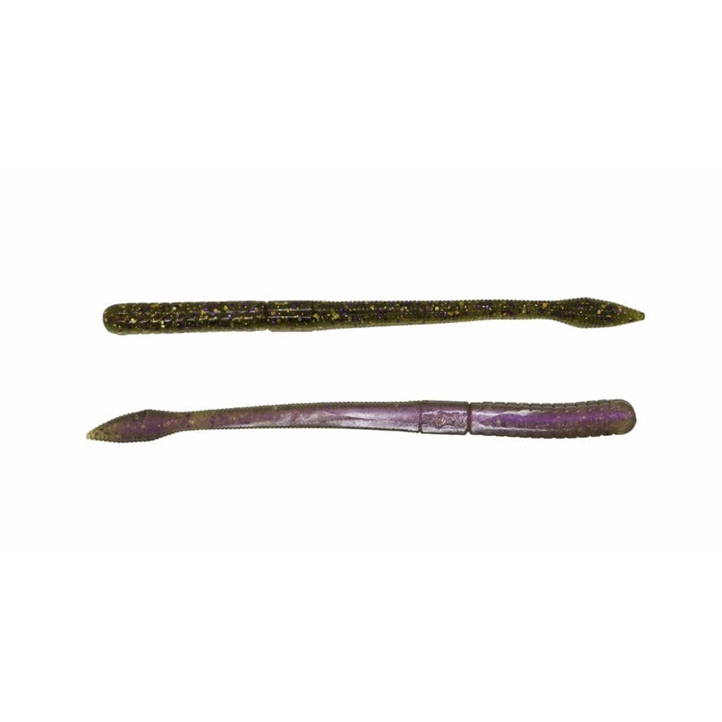 X ZONE LURES MB FAT FINESSE WORM Bass Candy 6″