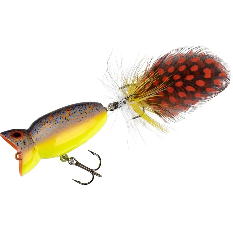 Arbogast Hula Popper 2.0 Topwater Popper Black Death