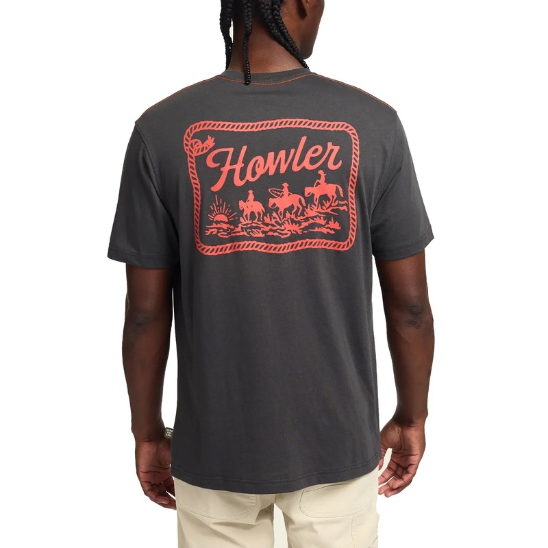 Howler Brothers Blended T-Shirt – Howler Posse:  Antique Black Antique Black M