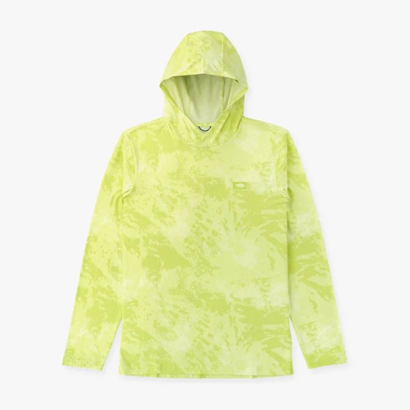 Aftco Ocean Bound Hooded Performance Shirt L Gray Upwell Camo