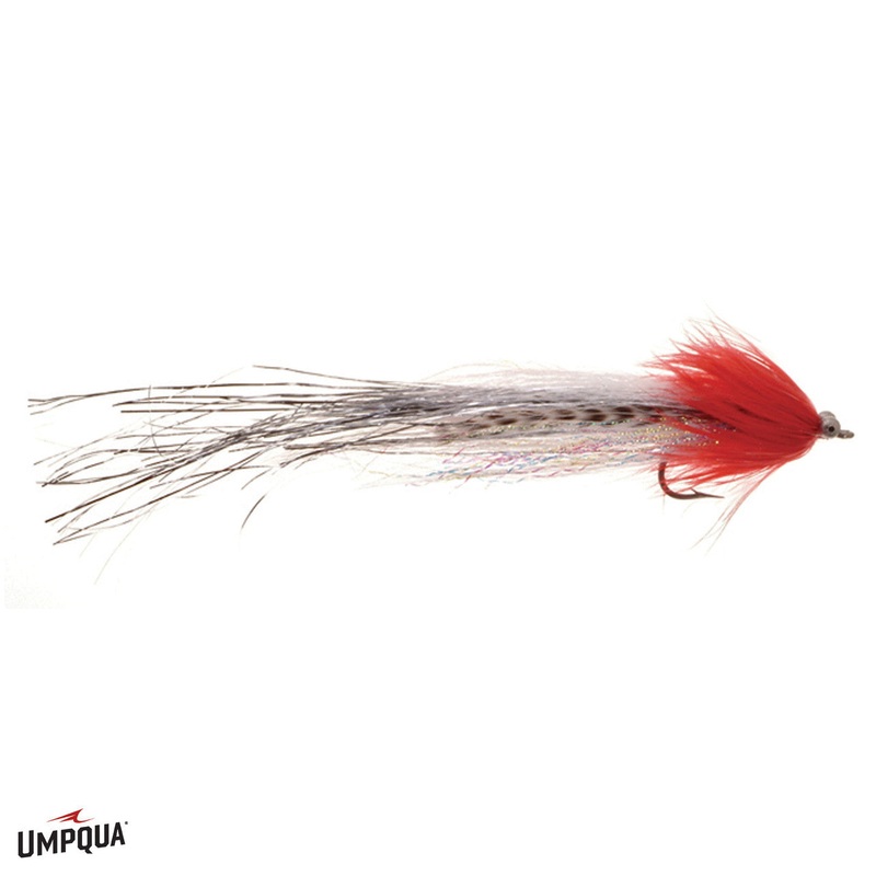 Umpqua Flashtail Whistler #3/0 Red/White #3/0