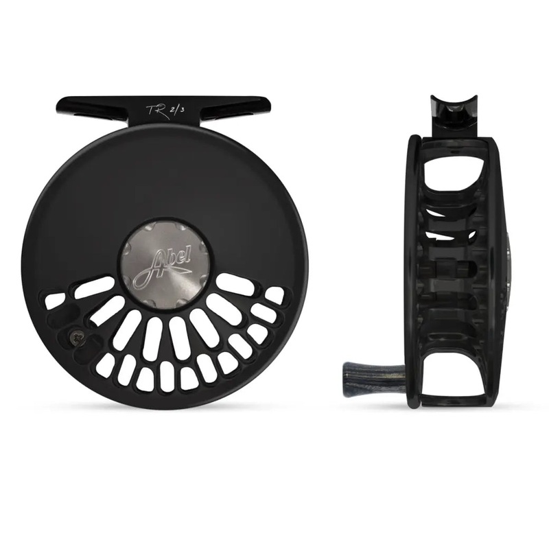 Abel TR Fly Reel – Custom – Black 2/3 Black – Ebony Handle