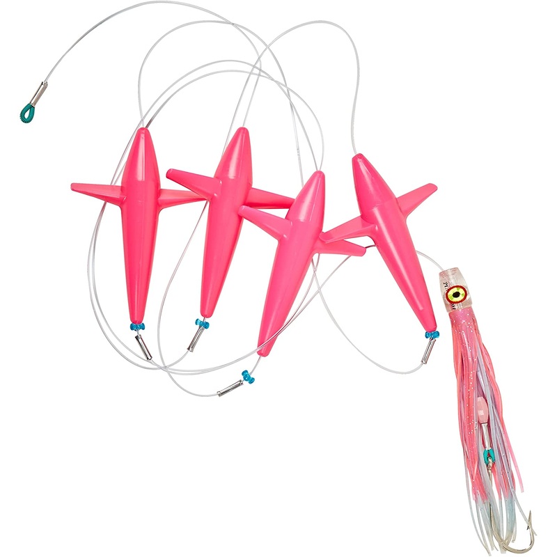 Playaction Flock-O-Birds Rigged Daisy Chain Teaser, 5″, 62.4 Oz, Pink