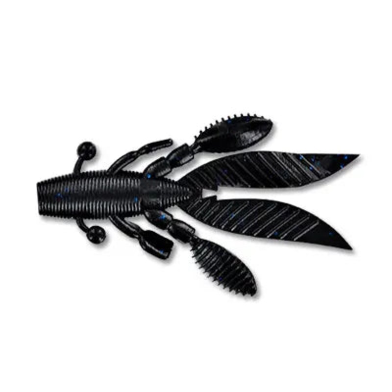 YAMAMOTO FLAPPIN’ HOG Black w/ Large Blue – 021 3.75″