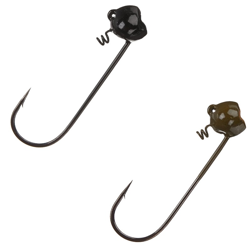 Secret Lures Ledge Shaker Jig Head Ledge Shaker (Black – 3/8oz. – 2pk)