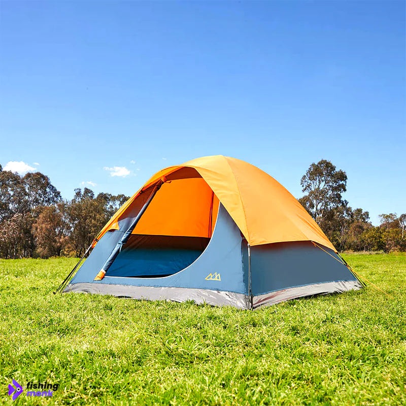 Anko 3 Person Dome Tent Blue & Orange