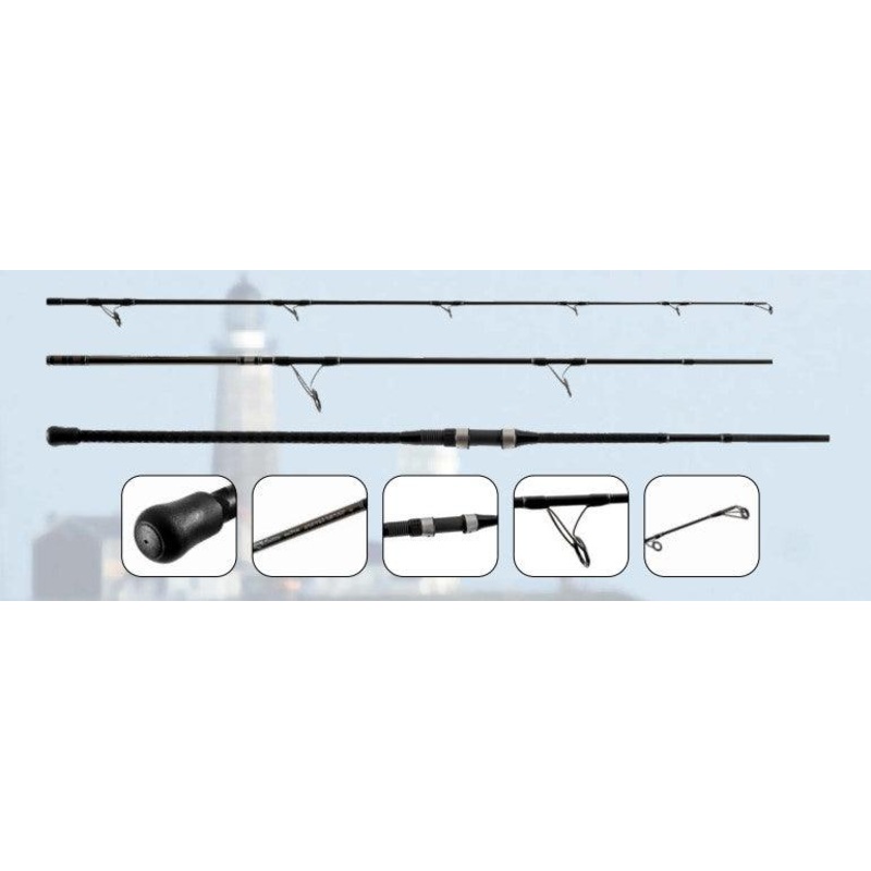 Tsunami Airwave Elite 3 Piece Destination Series Spinning Rods TSAWEDSS-1063MH