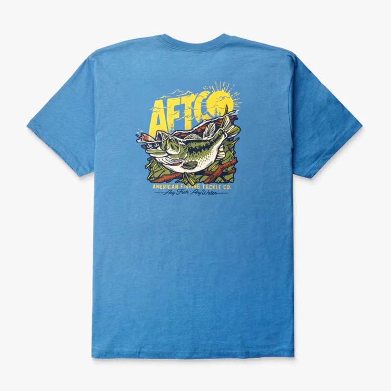 AFTCO SHELTER T-SHIRT Azure Heather M