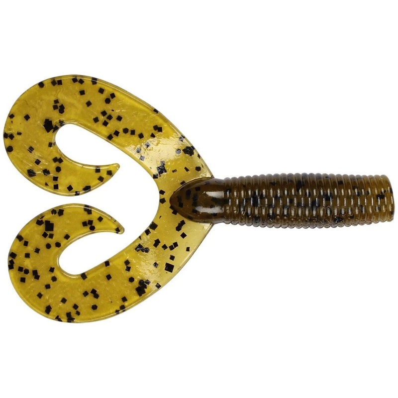 Dry Creek Twin Tail Money Grubber 5″ 20pk Green Pumpkin Pepper