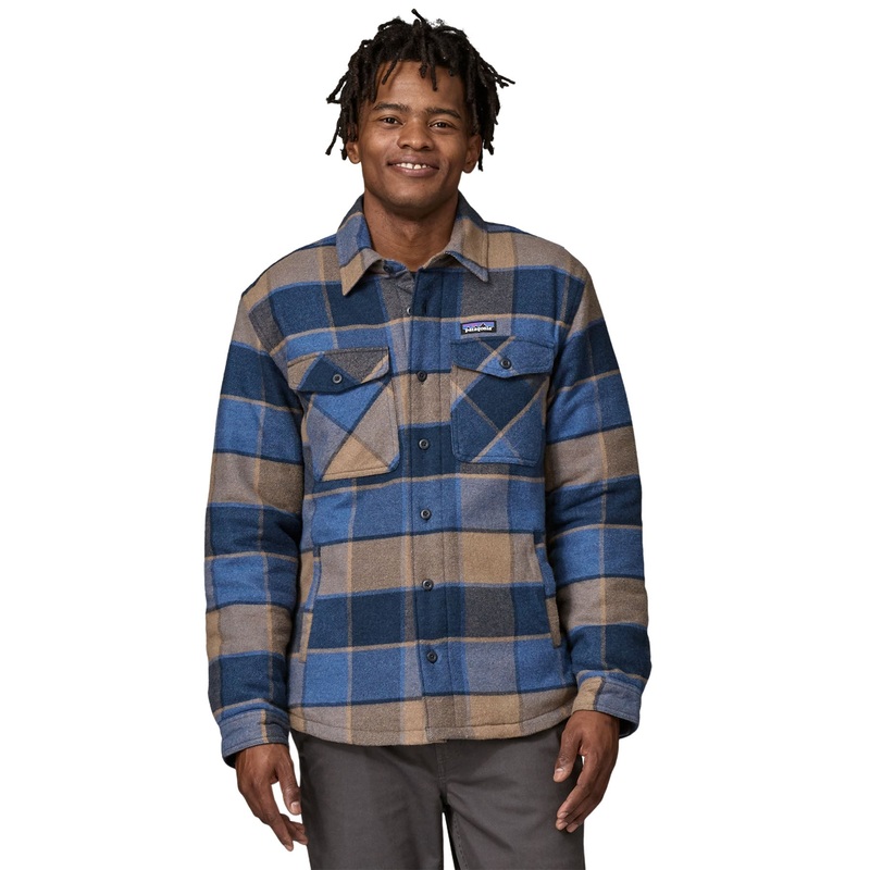 Patagonia M’s Lightweight Insulated Fjord Flannel Shirt William: Smolder Blue / WMBL XXS