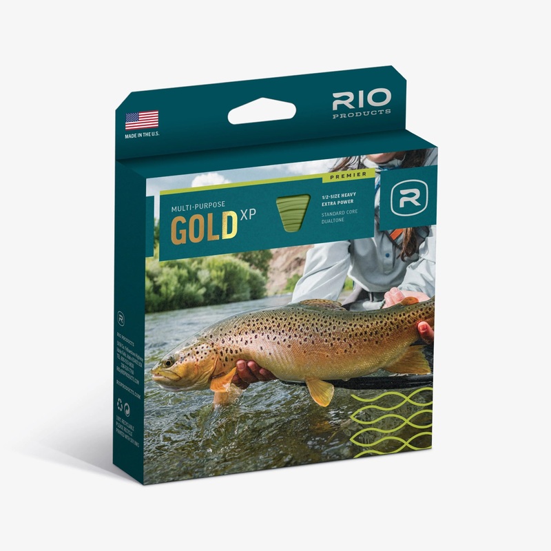 RIO – Premier – Gold XP – Fly Line (NEW) 3 wt. Floating Moss/Electric Green