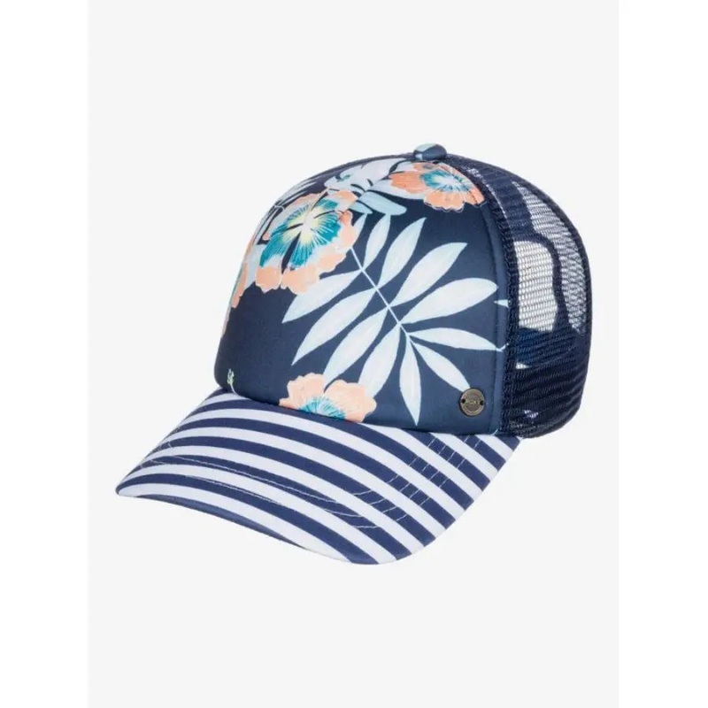 ROXY BEAUTIFUL MORNING TRUCKER HAT ANTHRACITE ISLAND VIBES