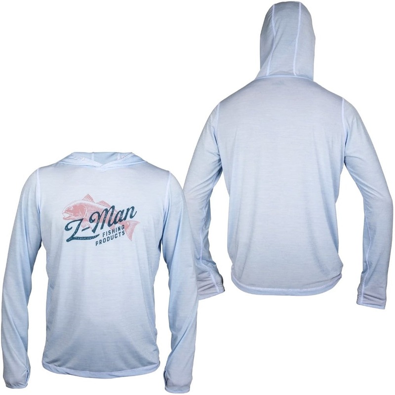 Z-Man Redfish Tech HoodieZ Blue Heather Small