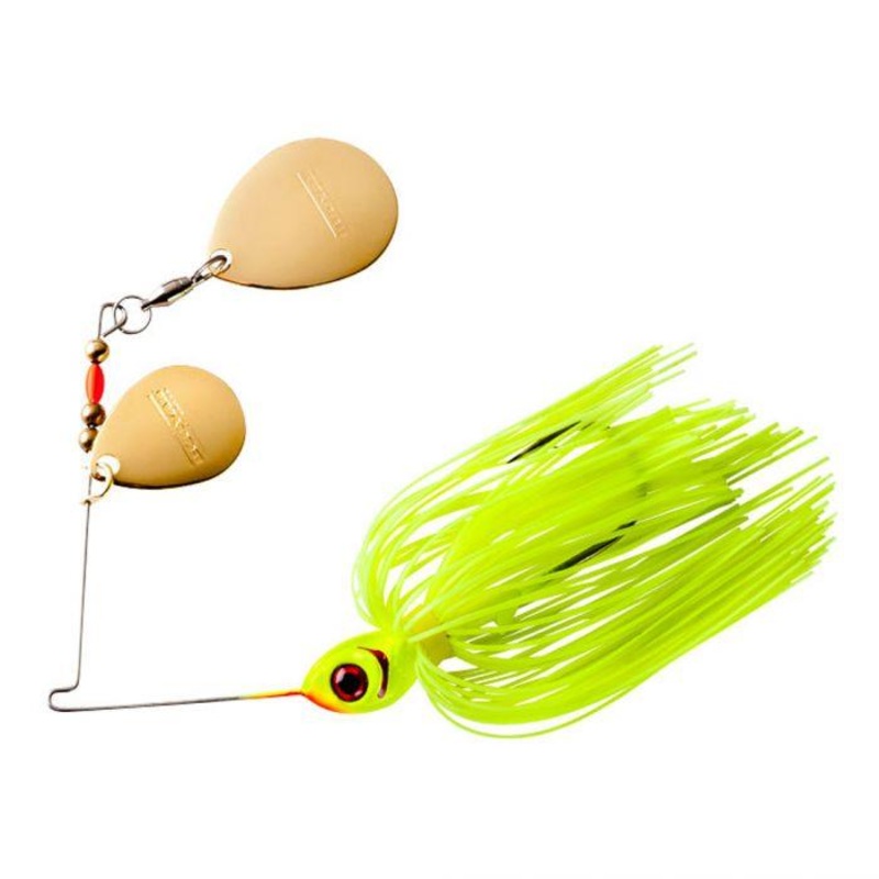 Booyah Double Colorado Blade Spinnerbaits Snow White 3/8oz