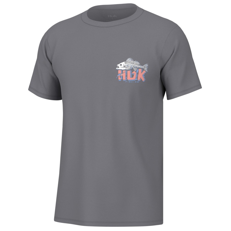 HUK BASS BONES TEE Night Owl Medium